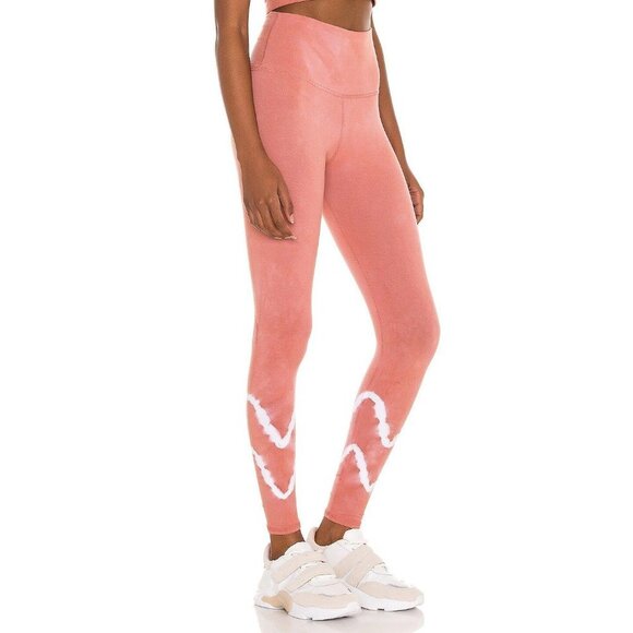 NEW NWT Electric & Rose Sunset Legging High Waist Activewear Yoga Pants Pink L - Picture 4 of 10